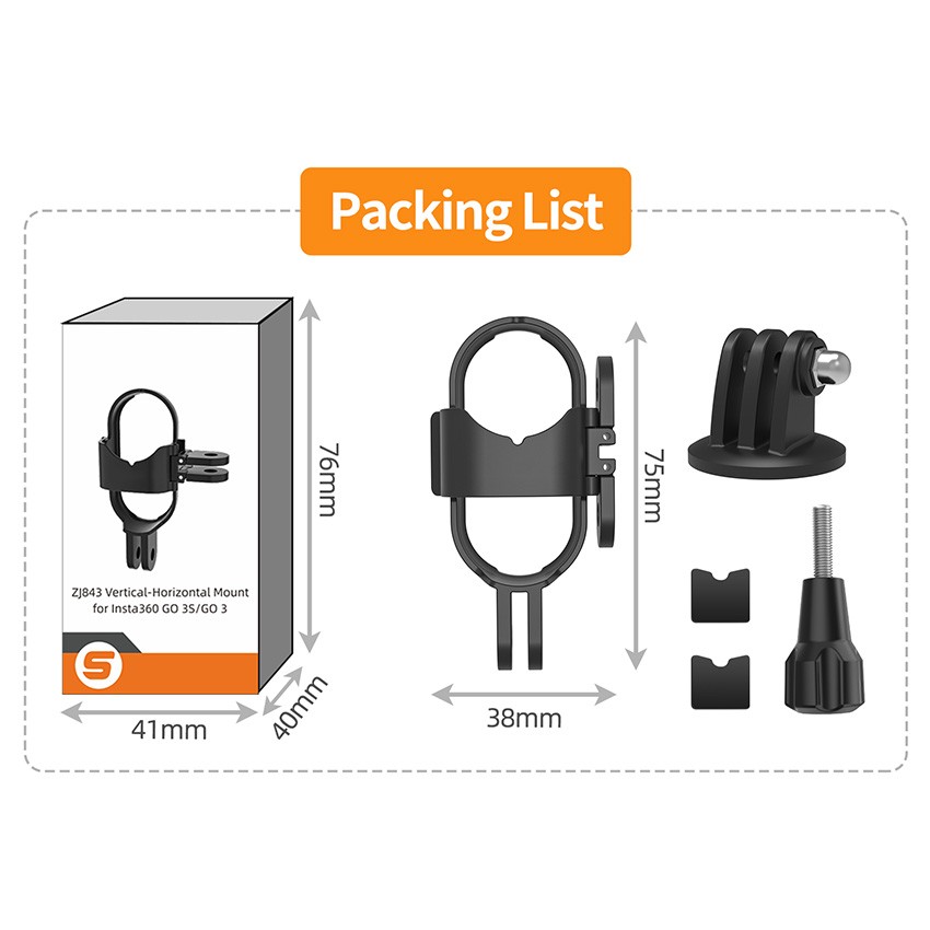 Foldable Shooting Mount Adapter for Insta360 GO 3S/GO 3