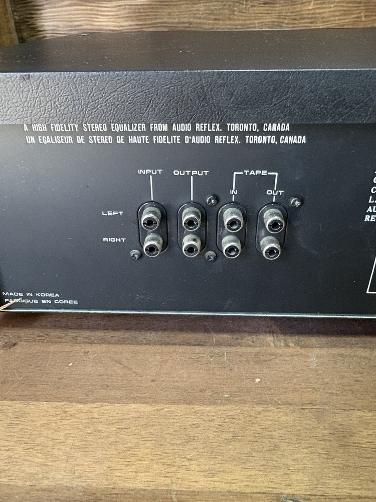 Vintage Audio Reflex EQ-1 Stereo Equalizer