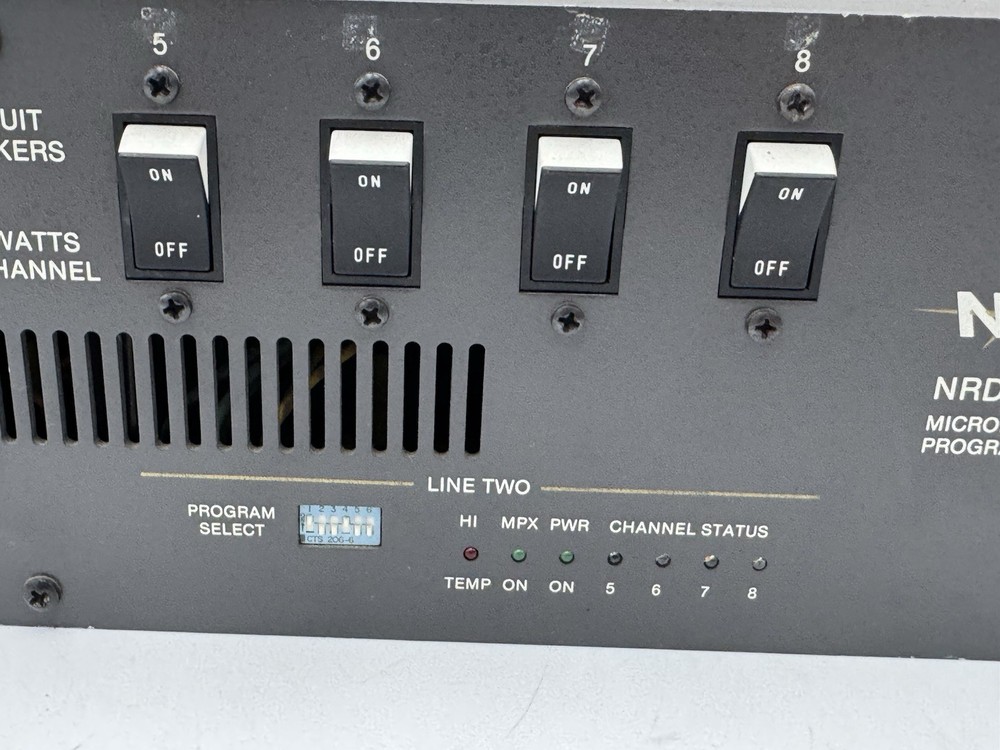 NSI NRD 9000 Microprocessor Controlled Programmable DIMMER 8 channel Works