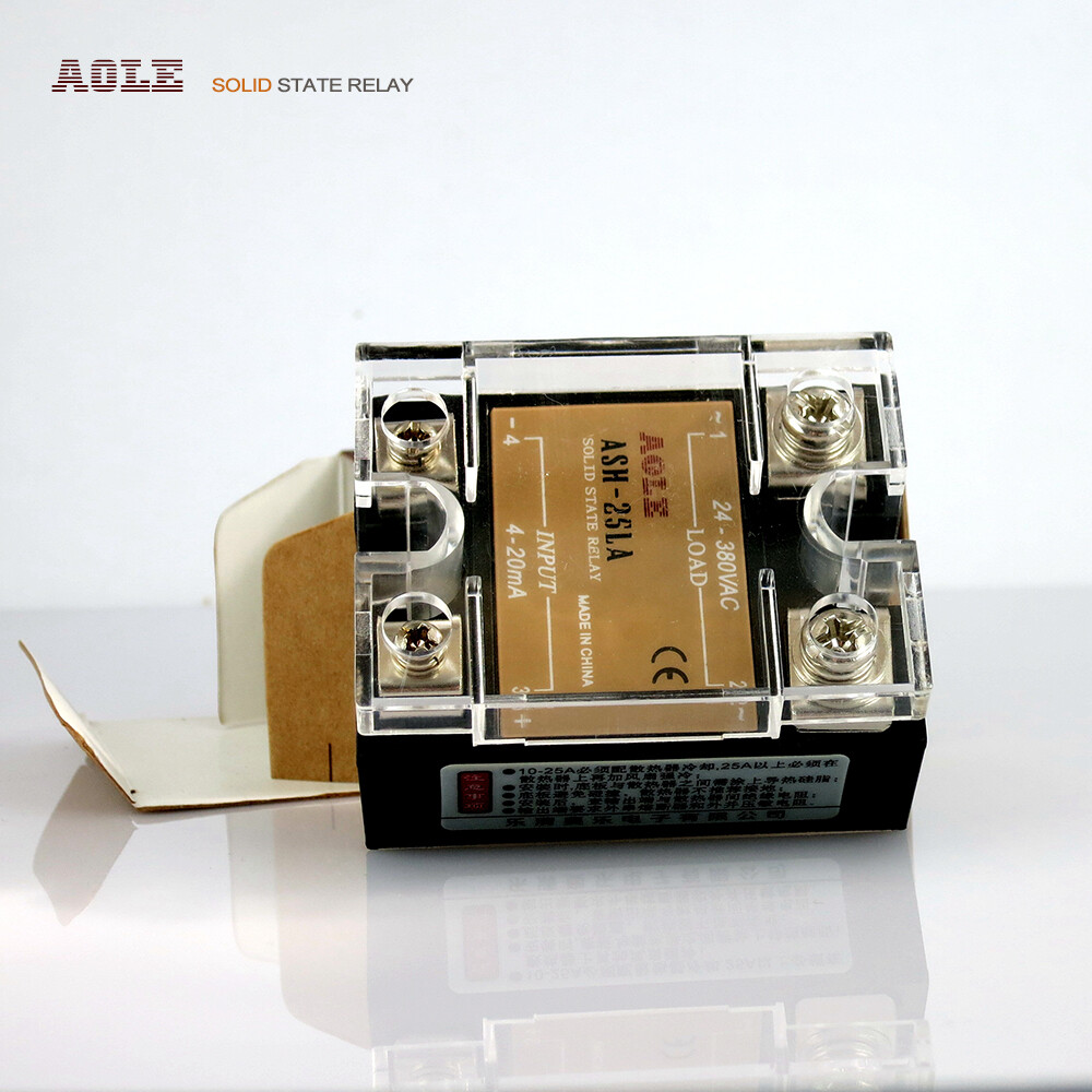 25A single-phase solid state relay 4-20mA voltage regulator ASH-25LA 0-5V open