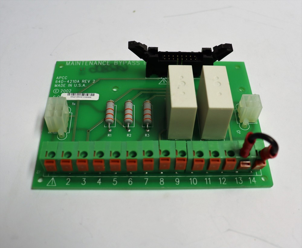 APC 640-4210A REV 2 Maintenance Bypass Interface