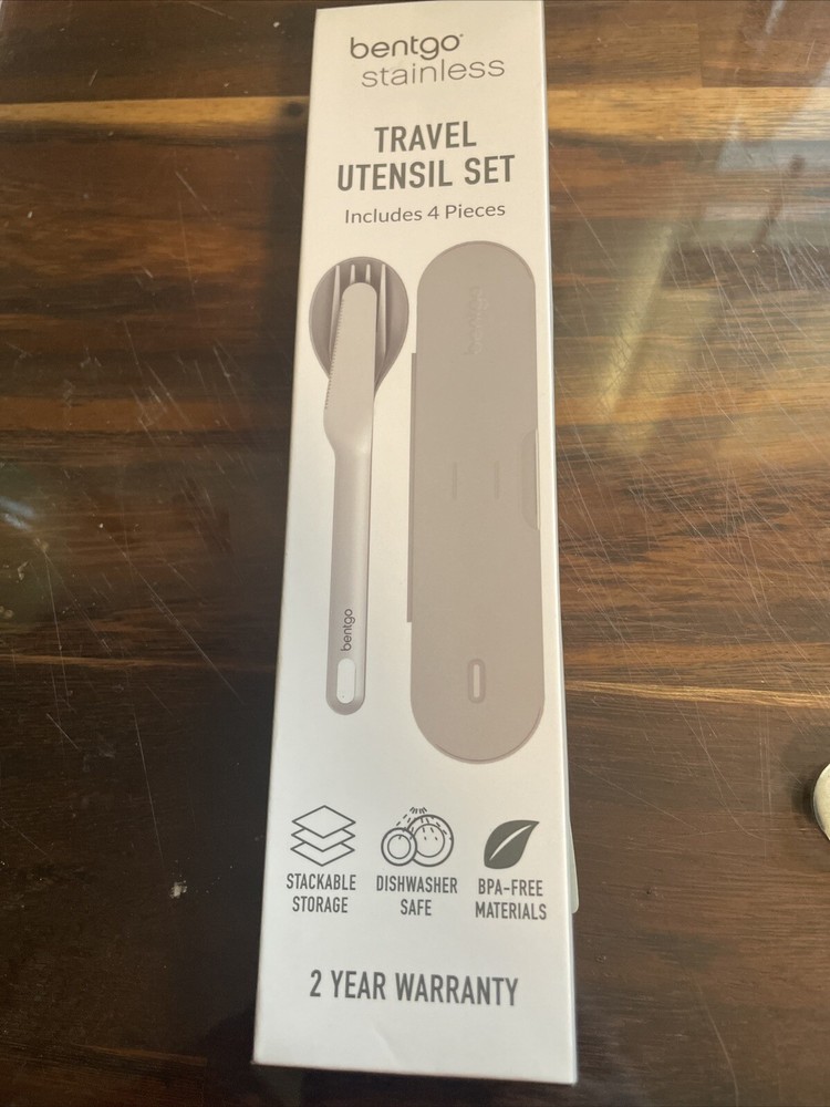 Stainless Camping Utensil Set Reusable 3piece Silverware Set With Carrying Case