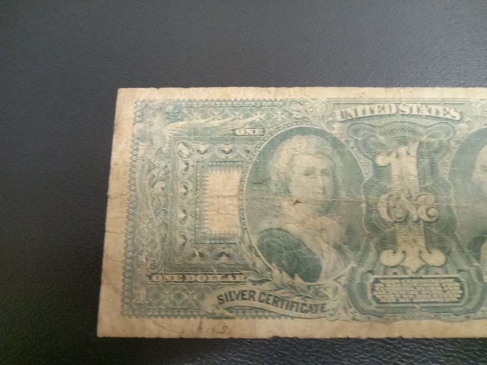 1896 $1 Fine Educational Note Silver Certificate Good Details
