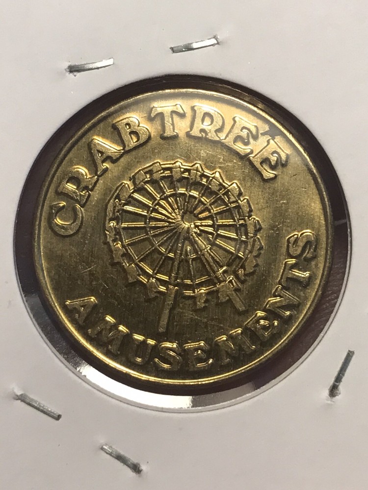 Advertisement Token - Crabtree Amusements - Staples, Texas