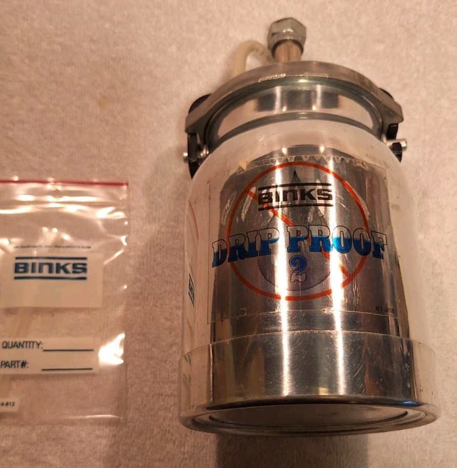 Binks 81-350 Drip Proof 2 - One Quart Cup NOS
