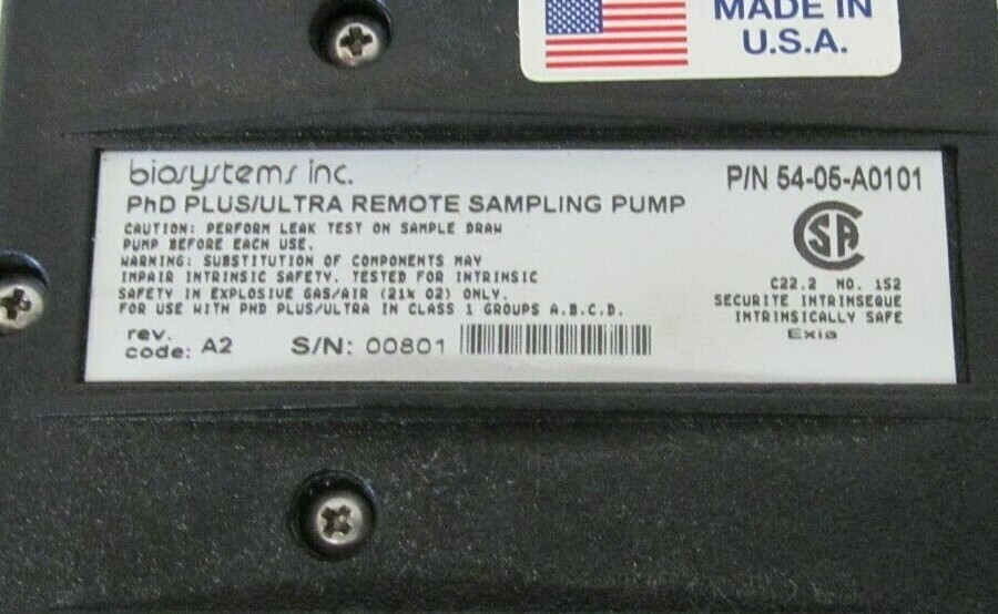 Biosystems Inc. PhD+ Plus Multi Gas Detector Ultra Remote Sampling Pump #2