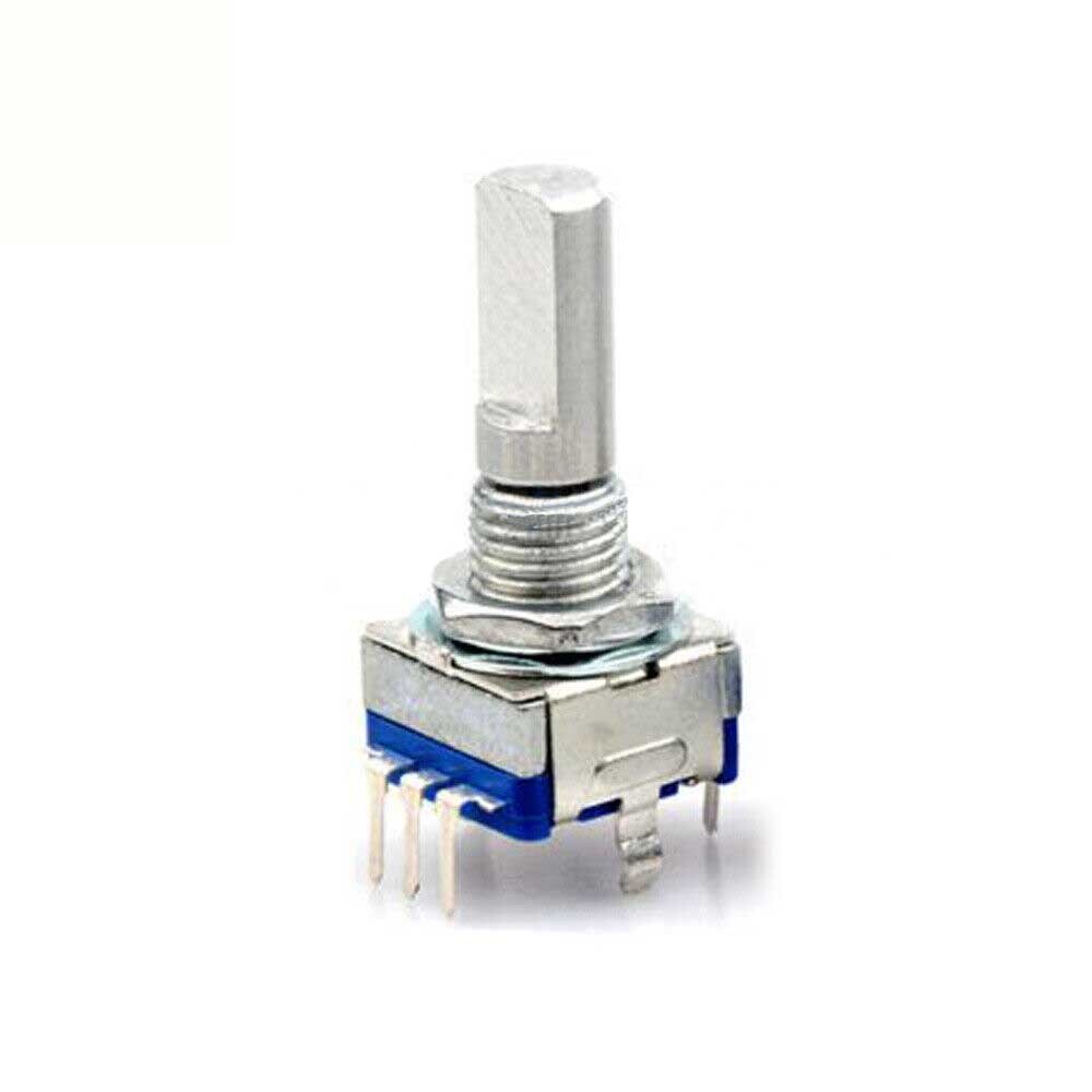 10Pcs Rotary Encoder w/ switch EC11 Audio Digital Potentiometer Half-Moon handle