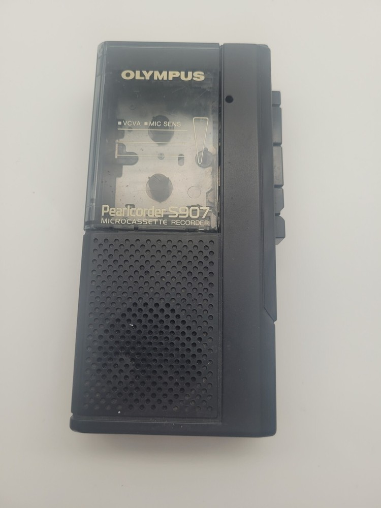 Read please! OLYMPUS PEARLCORDER S907 Microcassette Audio Recorder. Semi-tested.