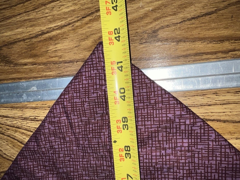 Handmade Table Runner Fall Leaves & Purple - 14" X 42"