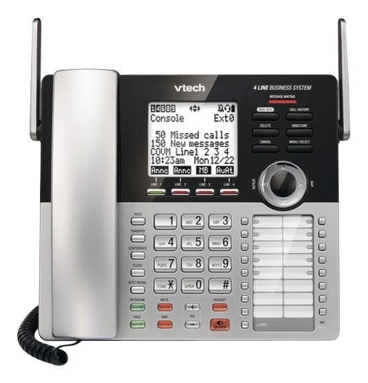 VTech CM18445 4-Line Small Business System Main Console with Answering System