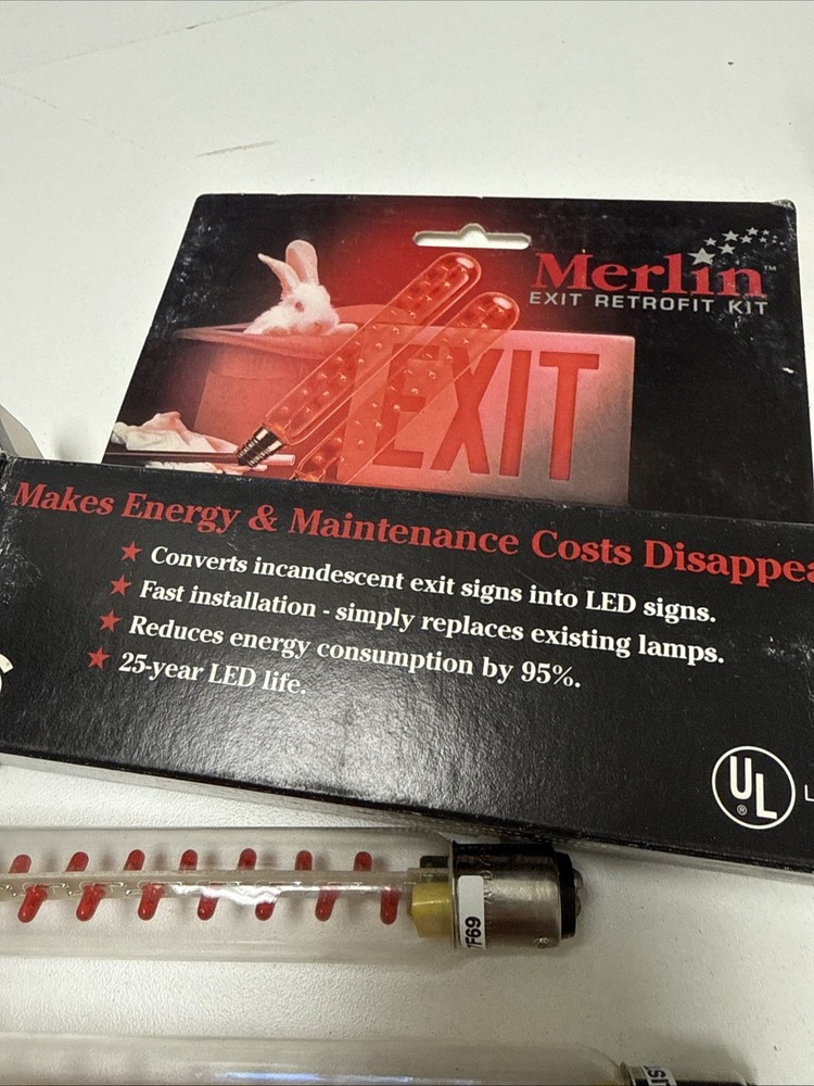 Lithonia Lighting Merlin LED Exit Retrofit Kit LRK DB 2 bulbs / package