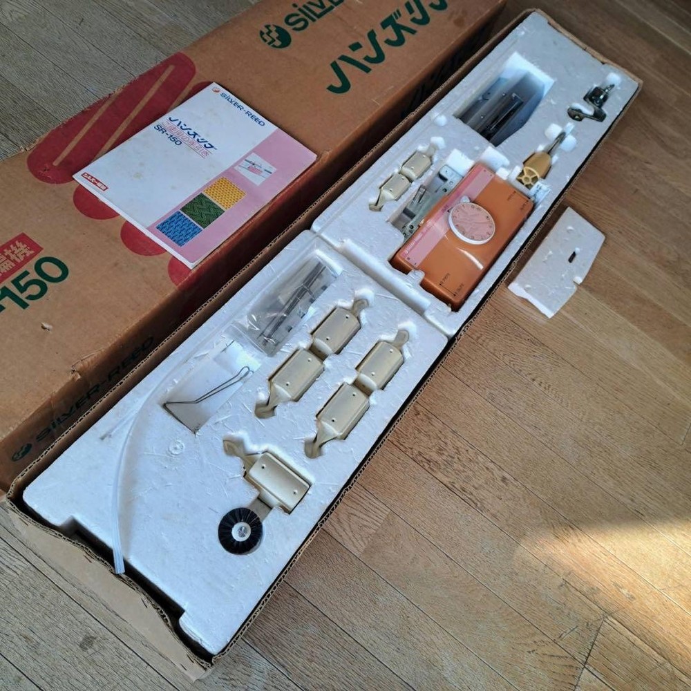 Silver Reed SR150 Ribber Attachment Serviced Complete Set Ready Use