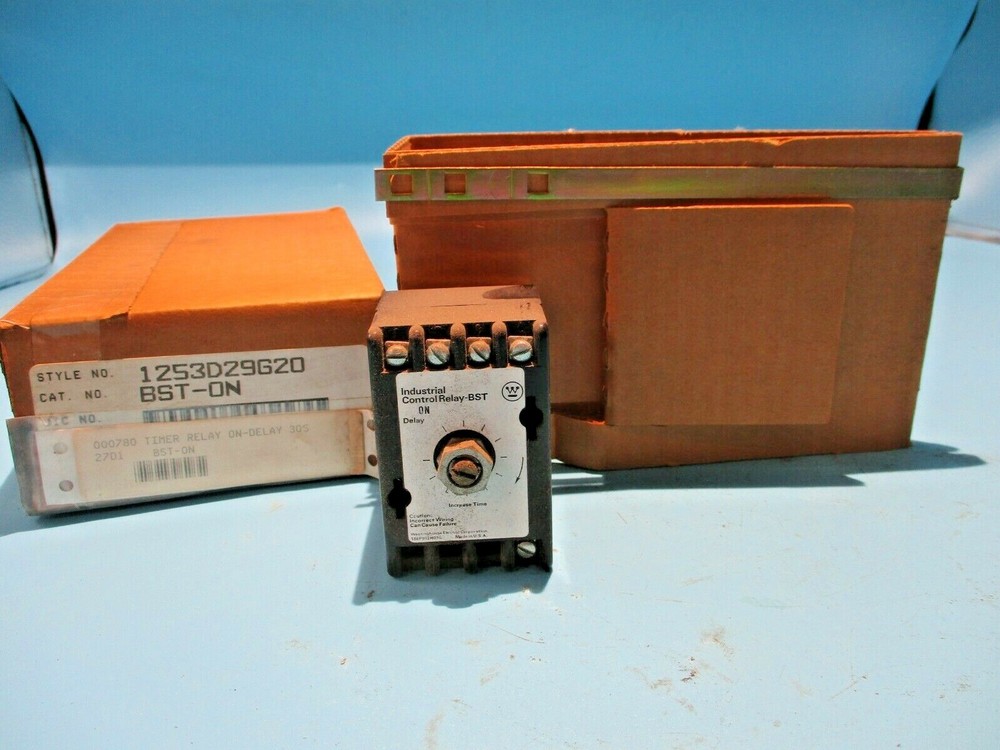 NEW WESTINGHOUSE BST-ON TIMER RELAY ON-DELAY 0-30 SEC