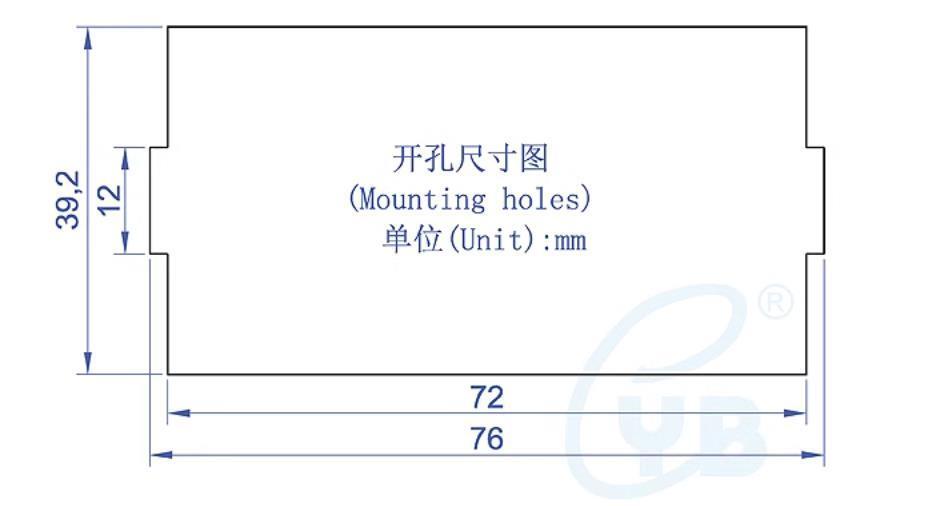 1Pcs YB5135B 3 1/2 LED Digital DC Voltmeter Panel Meter DC 0-500V