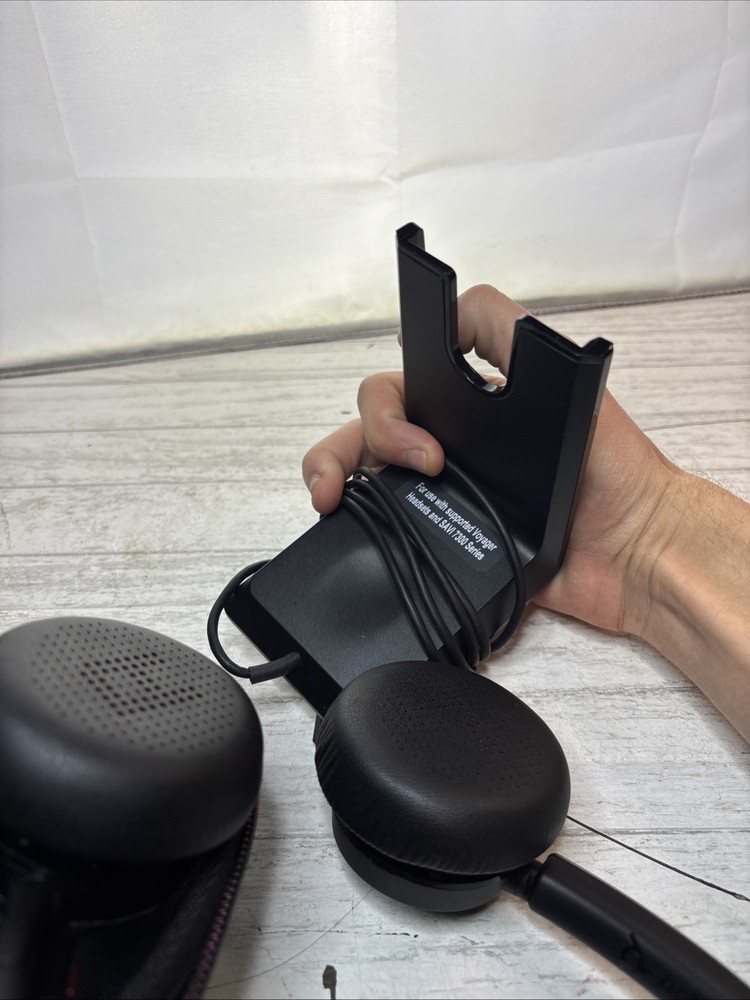 Poly Voyager 4320 Bluetooth Wireless Headset with USB-C Dock - Tested Clean