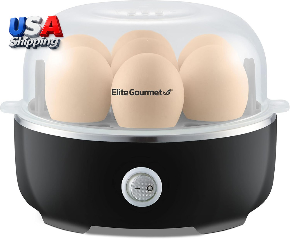 EGC115B Easy Egg Cooker Electric 7-Egg Capacity, Soft, Medium, Hard-Boiled Egg C