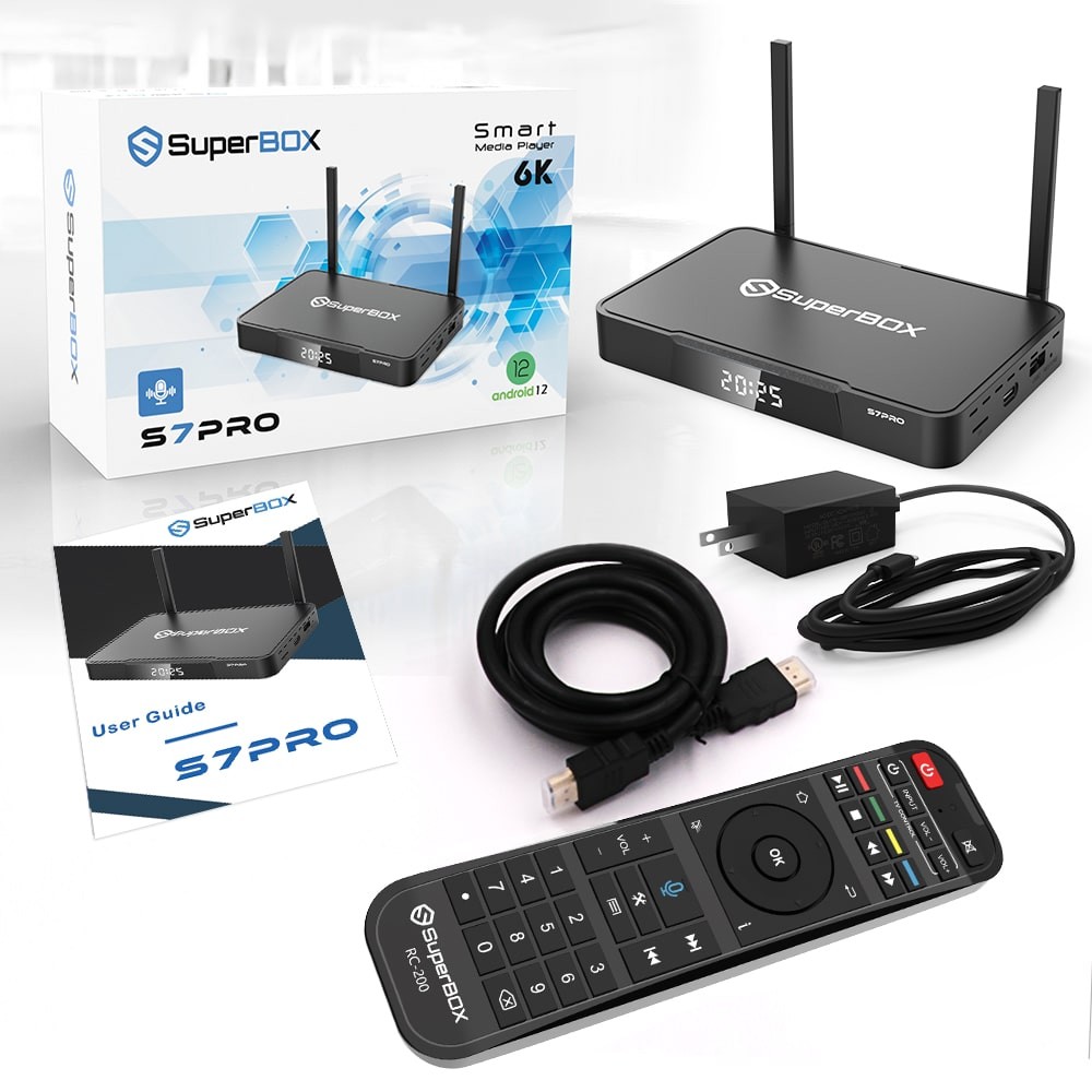 2026 New SuperBox S7 PRO Authorized Distributor Android 12 Ship Same Day