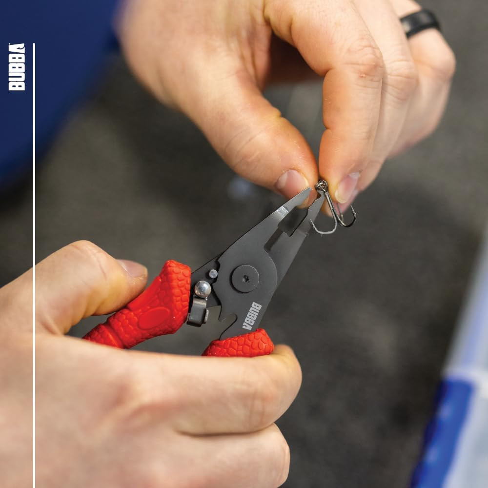 6" Split Ring Pliers Micro Serrated Line Cutters Stainless Steel Construction