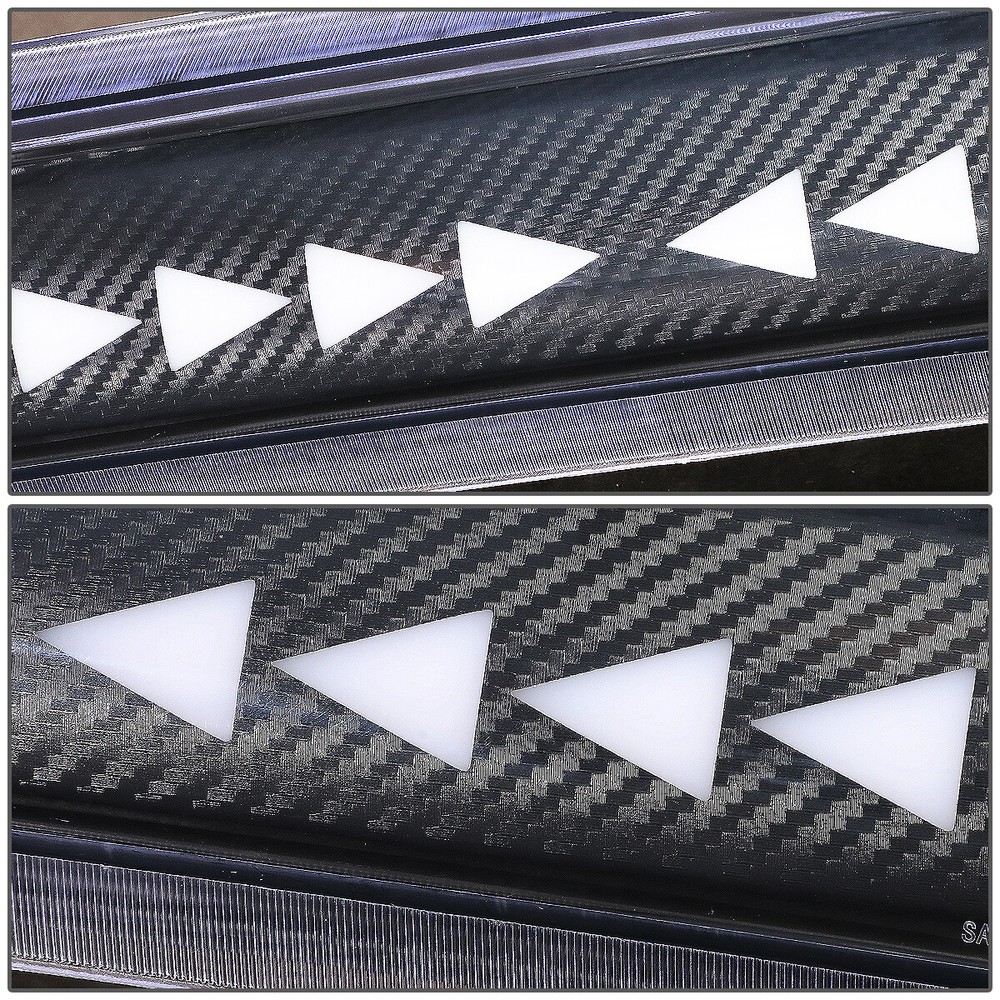 Carbon {Sequential Triangle LED} 3rd Brake Light for Silverado GMC Sierra 14-20