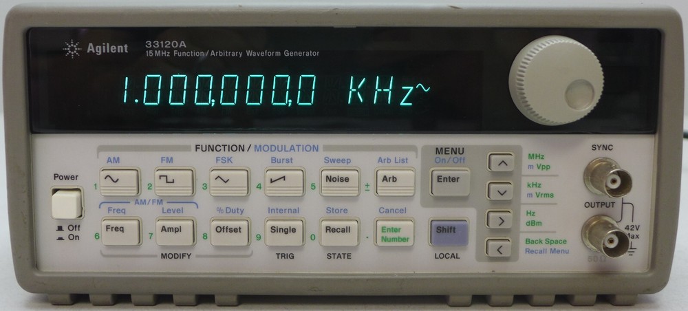 Agilent 33120A Function/Arbitrary Waveform Generator 15 MHz Tested & Working! #5