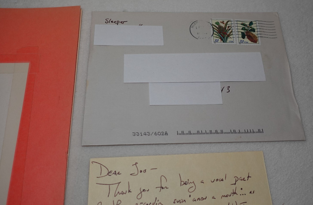 Thomas Sleeper Signed Handwritten Notes & Script 1996 Conductor Composer Miami