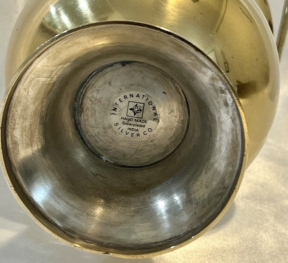International Silver Co. Hand Made Pot Brass Over Silverplate