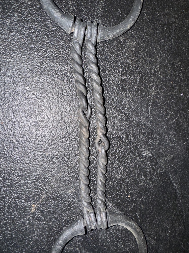 Cast Iron Twisted Metal Dee Ring English Snaffle Bit ~ 6”