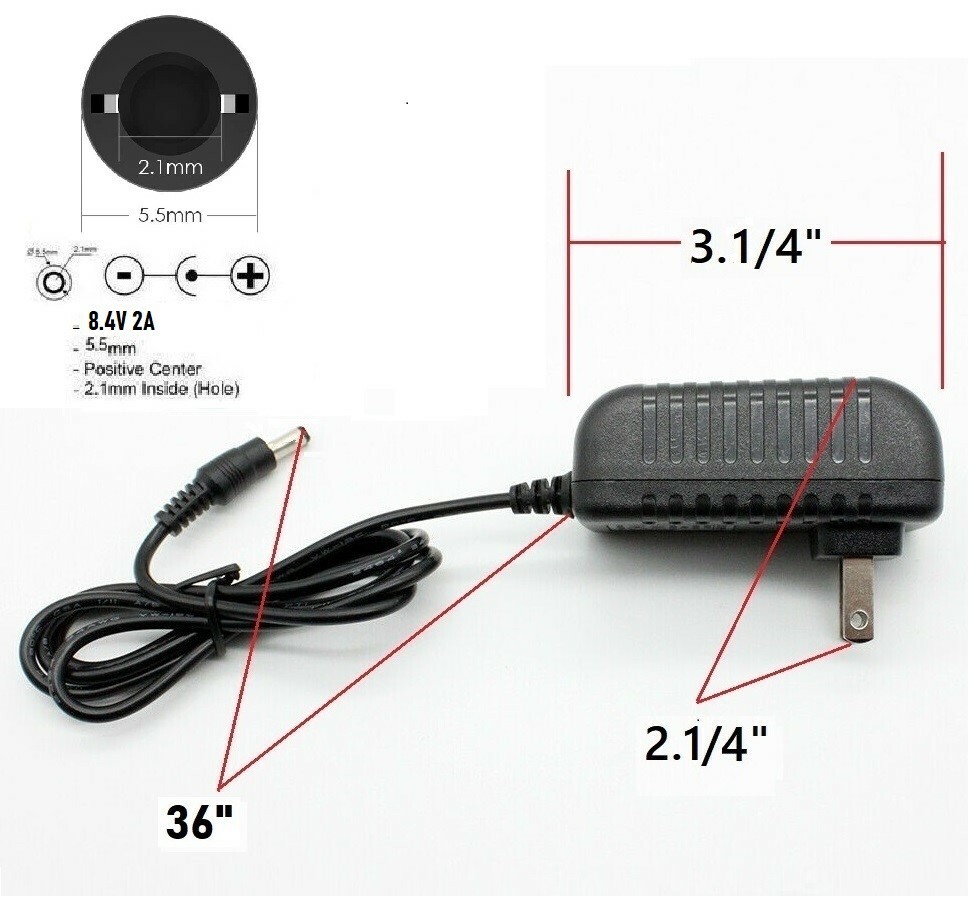 9V 3A AC/DC Adapter Replacement Power Supply for Home Electronics with 5.5x2.1mm
