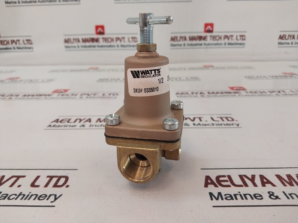 Watts 0335010 1/2"Compact Water Pressure Regulator 3-50 PSI