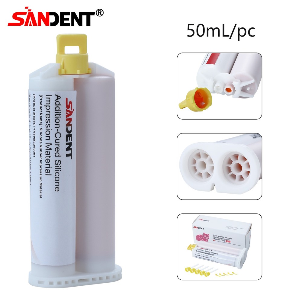 REGULAR SET Light Body Dental Impression Material VPS 50ml 5 Tips dk