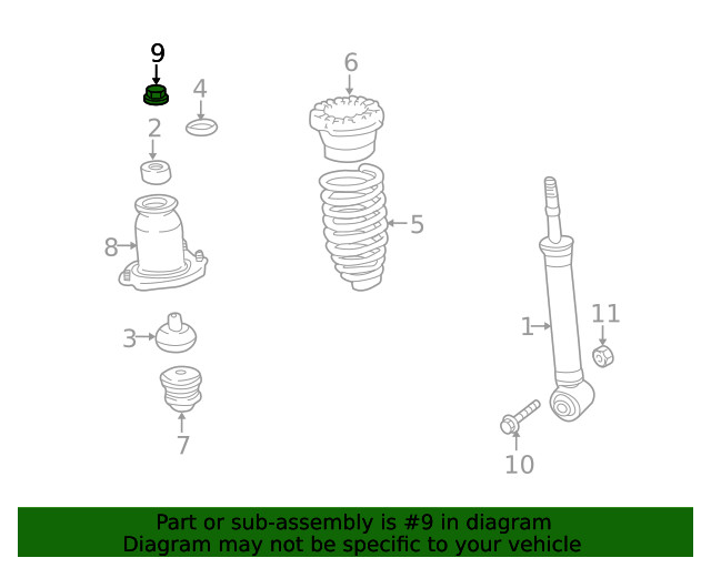 Genuine GM Top Nut 88971284