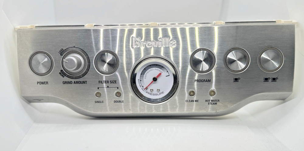 Breville Silver Barista Express BES870BS Full Front Control Panel - USED
