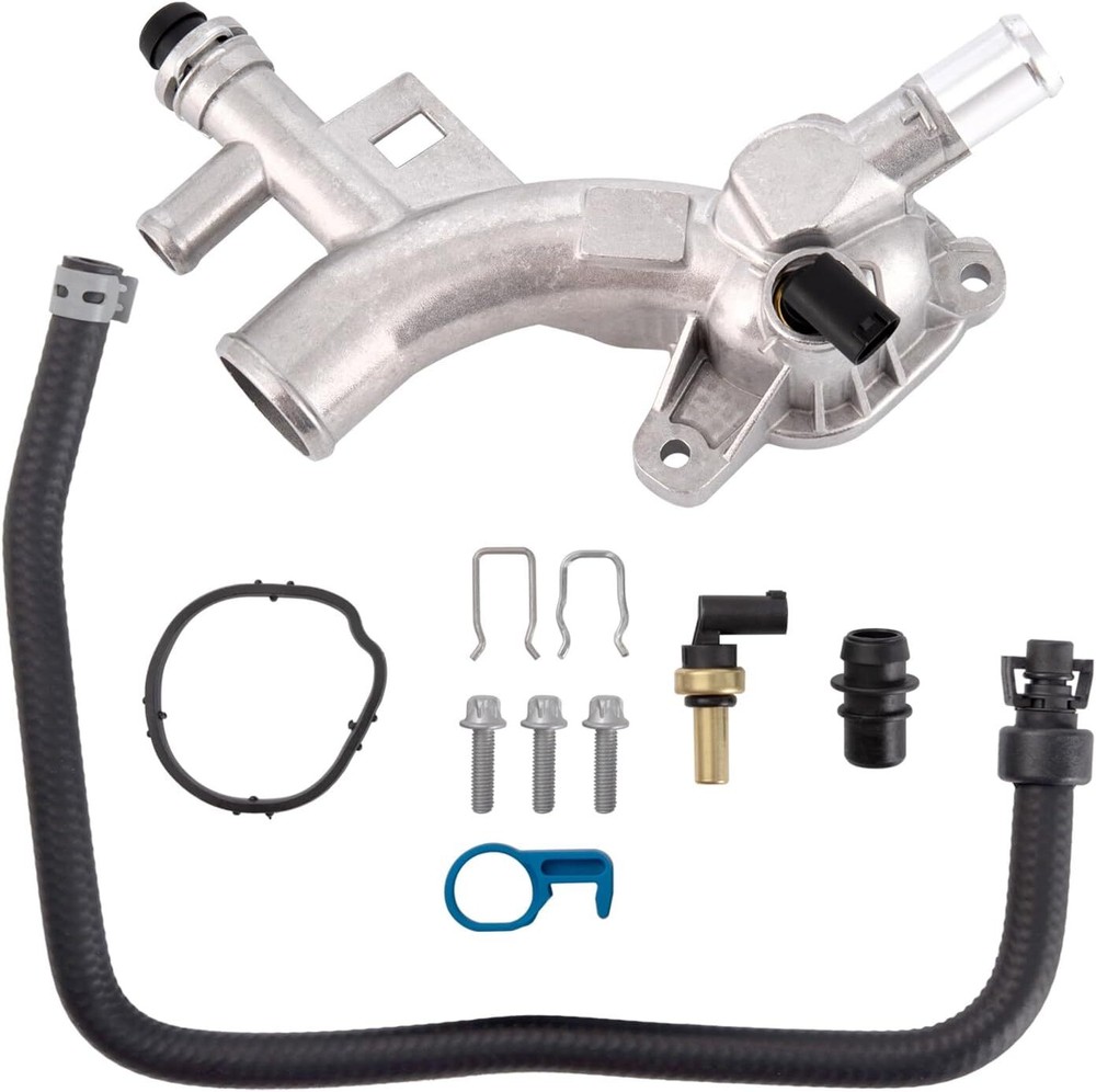 25193922 Aluminum Water Outlet & 13251447 Hose for 2011-2015 Chevy Cruze 1.4L