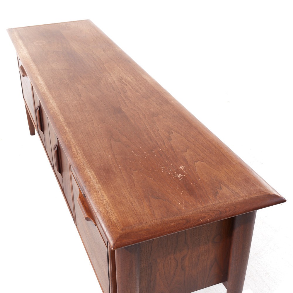 Alma Castilian Mid Century Walnut Credenza