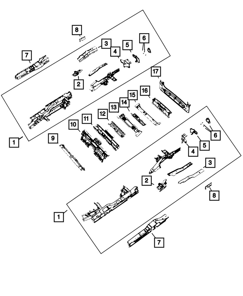 Genuine Mopar Lift-Gate Opening Panel 68227629AE