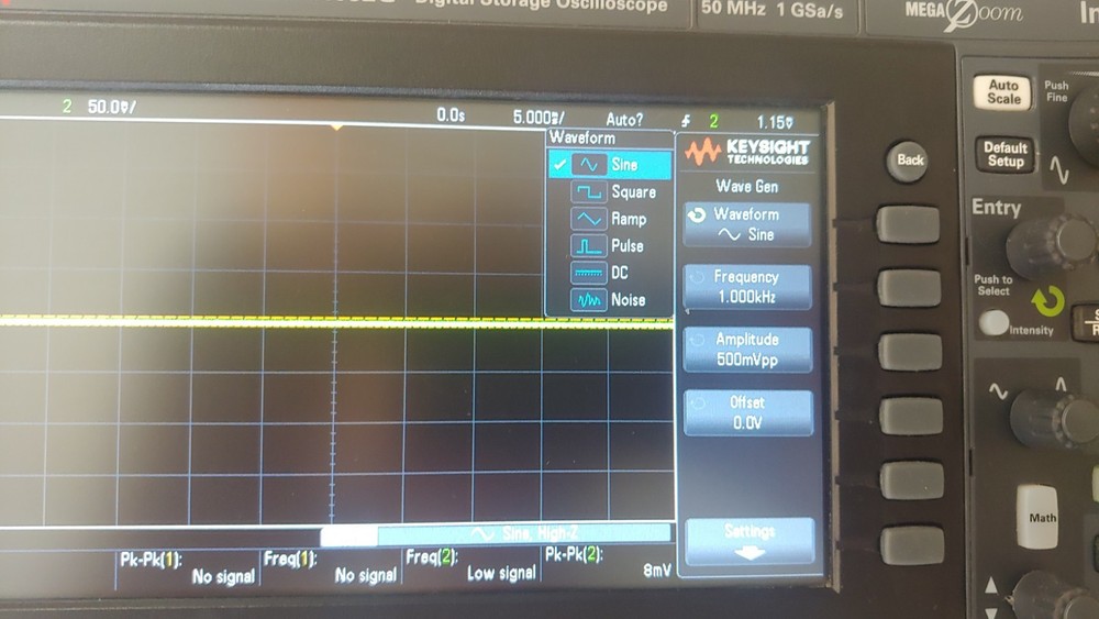 KEYSIGHT EDUX1052G Digital Oscilloscope w/ Built-in Bode Plot, Awesome