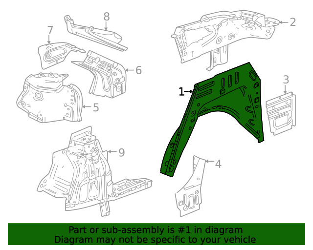 Genuine GM Rear Panel 60004020