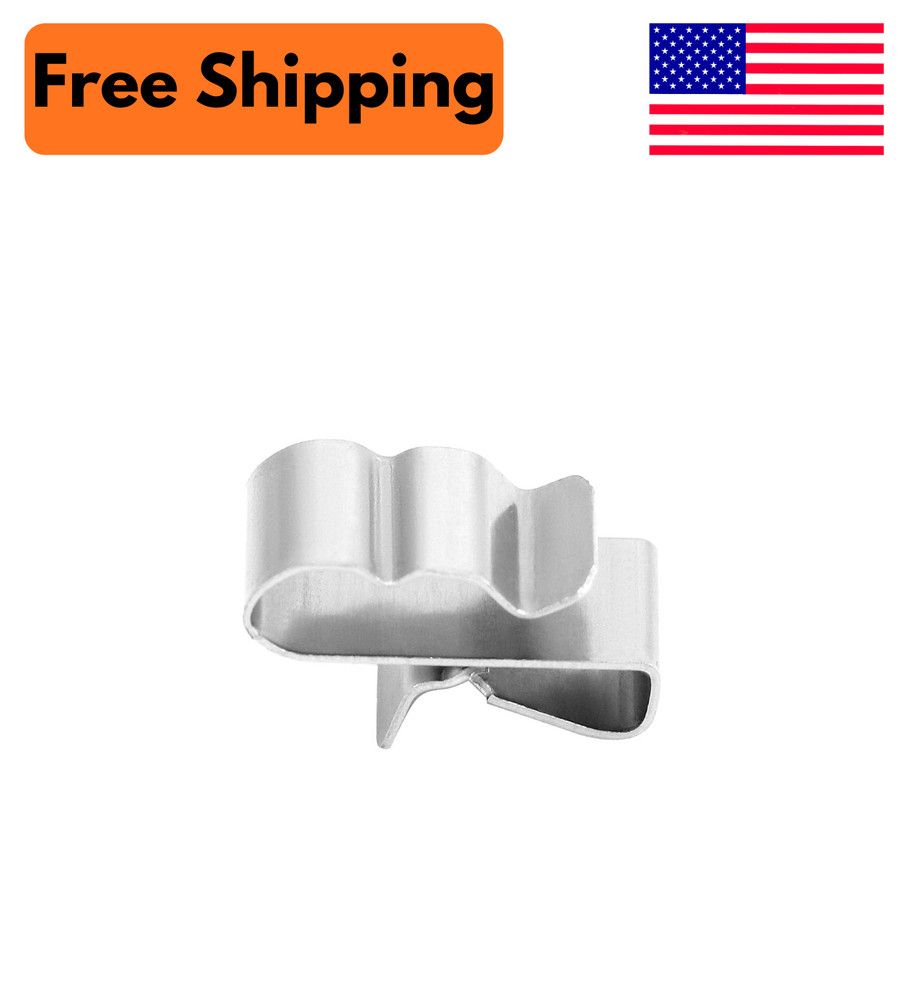 100 PCS Stainless Steel Trailer Frame Wire Clips, Solar Panel Wire Clips