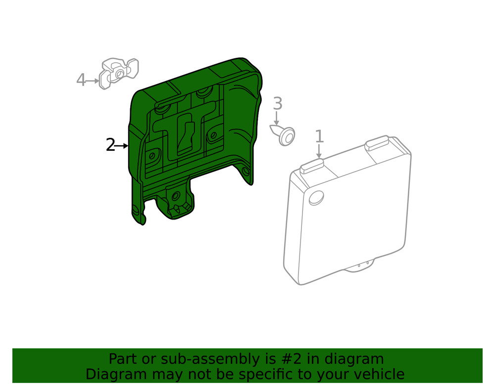 Genuine Ford Blind Spot Detection System Warning Sensor Bracket BE9Z-14D189-A