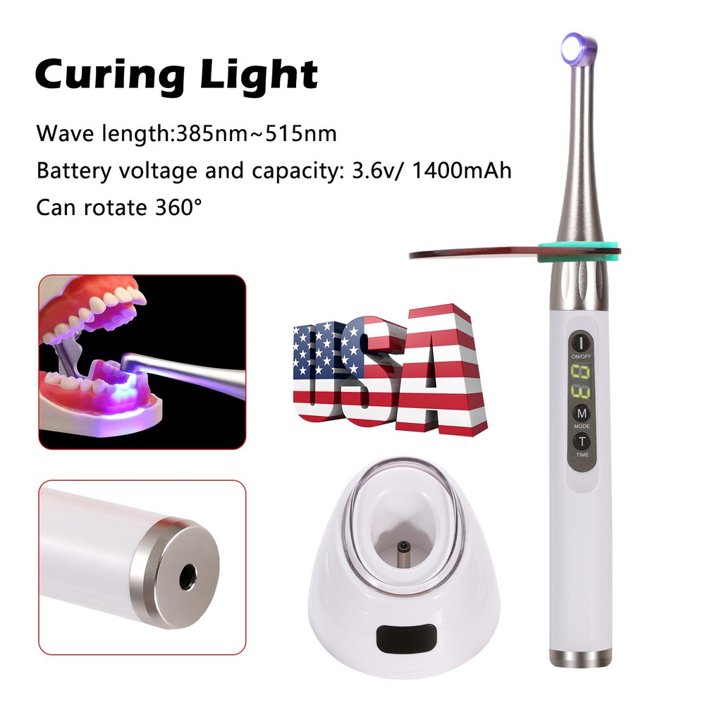 Dental iLED Curing Light Lamp Wireless 1 Second Curing 2500mw/c㎡