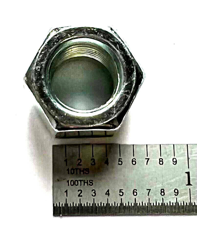 1/2-20 ZINC NYLON INSERT STOP LOCK NUT - 10 PIECES