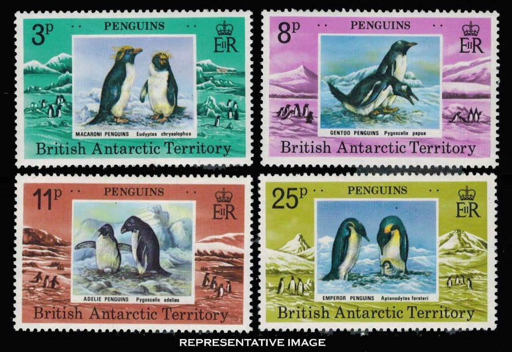 British Antarctic Territory Scott 72-75 Mint never hinged.