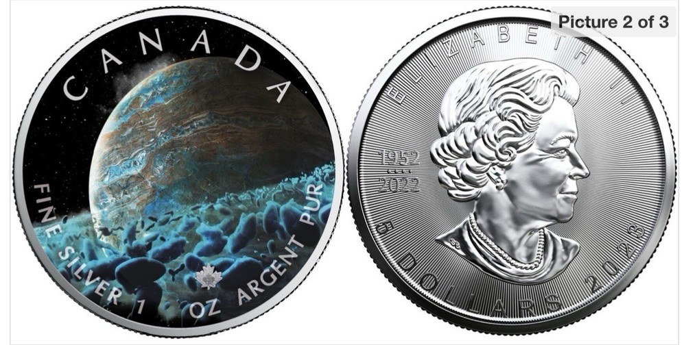2023 Maple Leaf The Universe Planetary Ring 1z silver coin