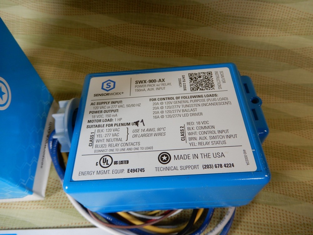 SensorWorx SWX-900-AX Power Pack Relay NOS