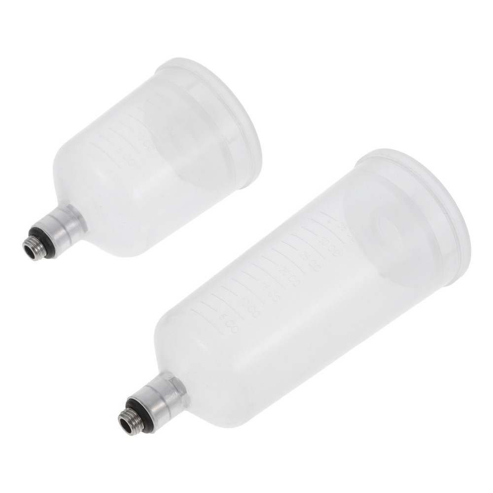 Set of 2 Refillable Airbrush Cup Replaceable Container Split-type Paint