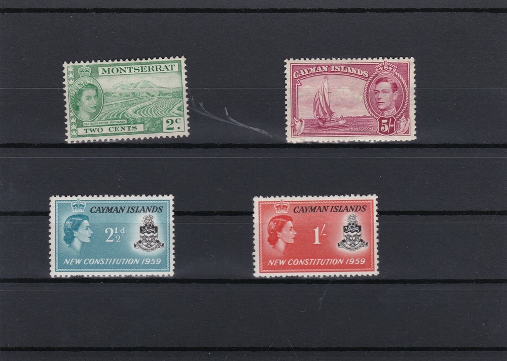 Stamps British Colonies on 10 cards