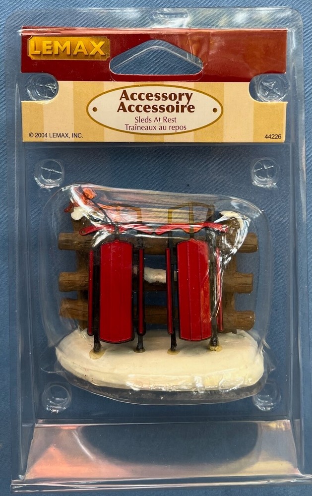 Lemax Christmas Village Accessory Sleds at Rest NEW