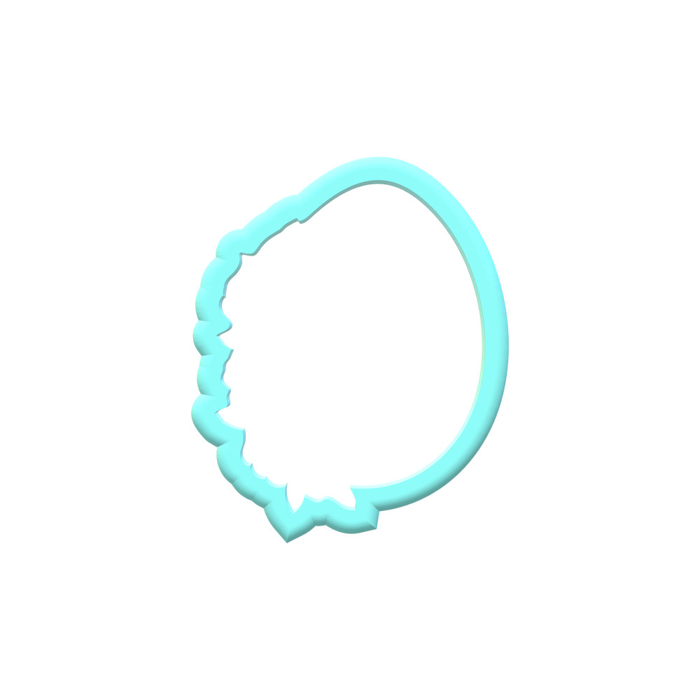 Floral Easter Egg Cookie Cutter