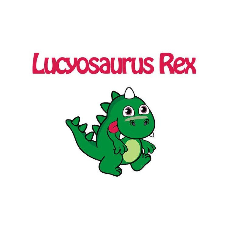 CafePress Lucyosaurus Rex 10" Wall Clock (226086187)