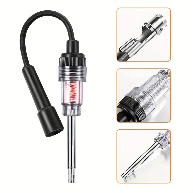 In-Line Ignition Spark Tester Engine Ignition Spark Plug Tester Diagnostic Tool